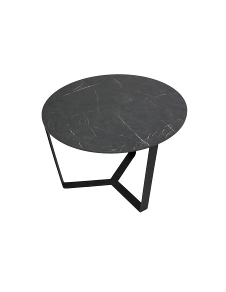 Tavolino ALADIN | Colore: Marmo Nero | Dimensioni Base: 60x68 cm | Altezza 40 cm