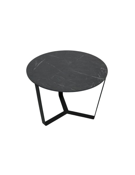 Tavolino ALADIN | Colore: Marmo Nero | Dimensioni Base: 60x68 cm | Altezza 40 cm