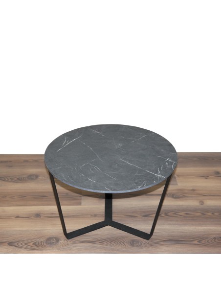 Tavolino ALADIN | Colore: Marmo Nero | Dimensioni Base: 60x68 cm | Altezza 40 cm