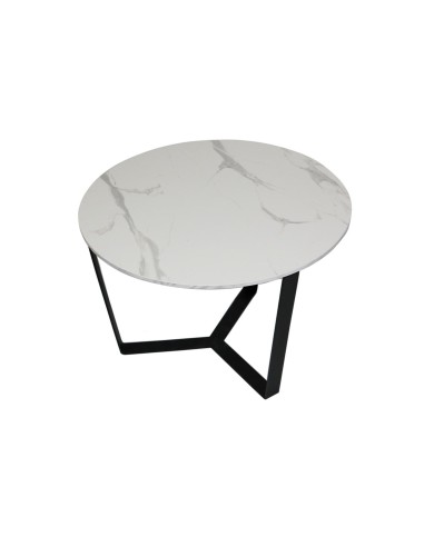 Tavolino ALADIN | Colore: Marmo Bianco | Dimensioni Base: 60x68 cm | Altezza 40 cm
