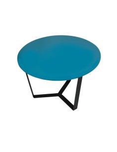 Tavolino ALADIN | Colore: Petrolio | Top in Metallo | Dimensione Base: 60x68 cm | Altezza: 40 cm