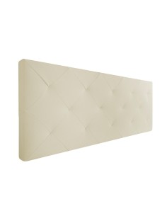 TESTIERA | Spalliera in Ecopelle | Colore Avorio | Cuciture Rombo | Dimensione 160X60 2