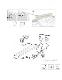 BED SWITCH DUO/LED ALLUMINIO | Interruttore luci | 2