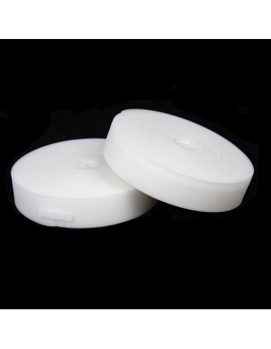 FLY TAPE | SET: 2 Rotoli 20 x 2 Metri | Larghezza: 4 cm | Colore: Bianco | Chiusura a Strappo