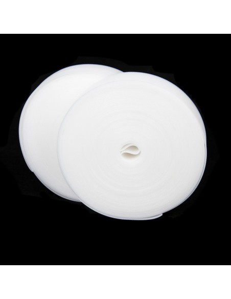 FLY TAPE | Chiusura a Strappo | 2 Rotoli 20 x 2 Metri | Larghezza: 4 cm | Colore: Bianco |