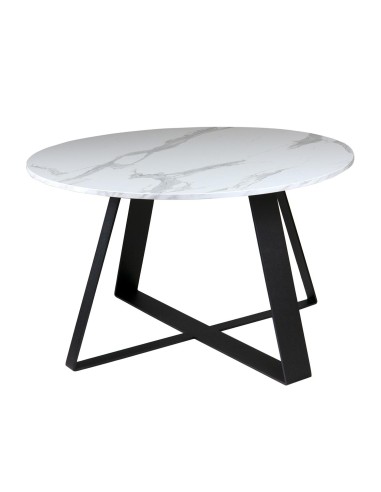 Tavolino KIMBA | Marmo Bianco | Dimensione Base: 61 cm | Altezza: 37 cm