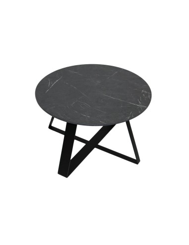 Tavolino KIMBA | Marmo Nero | Dimensione Base: 61 cm | Altezza: 37 cm
