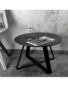 Tavolino KIMBA | Marmo Nero | Dimensione Base: 61 cm | Altezza: 37 cm 2