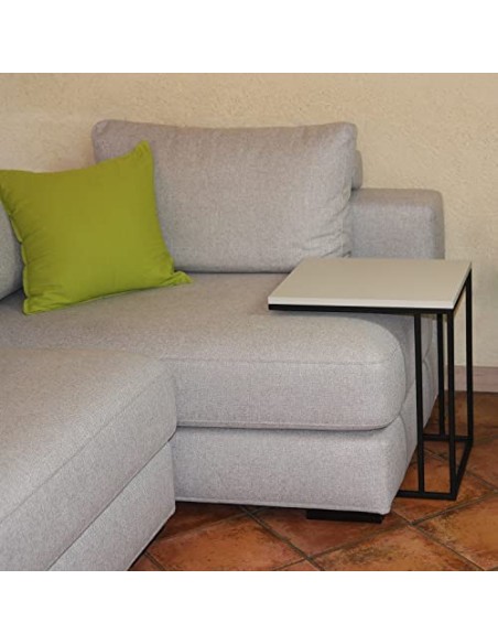 Tavolino WHISKY | Silk Grey | Servetto divano | Dimensione Base: 40x48 cm | Altezza 55 cm