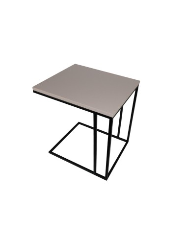 Tavolino WHISKY | Sand Grey | Servetto divano | Dimensione Base: 40x48 cm | Altezza 55 cm