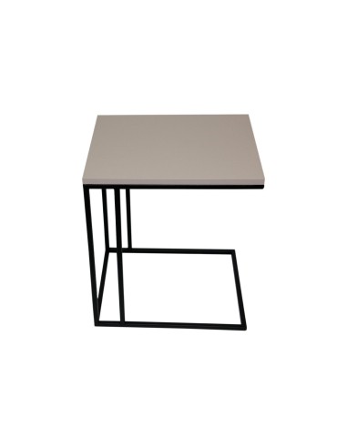 Tavolino WHISKY | Sand Grey | Servetto divano | Dimensione Base: 40x48 cm | Altezza 55 cm