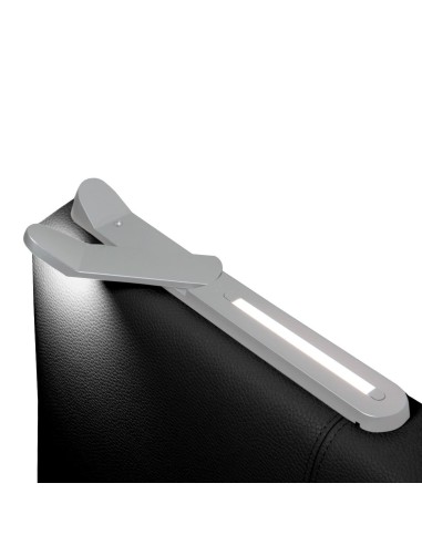 TESTIERA | Spalliera in Ecopelle con 2 Lampade a Led Touch | Colore Nero | Cuciture Righe | Dimensioni L.160 H.60 |
