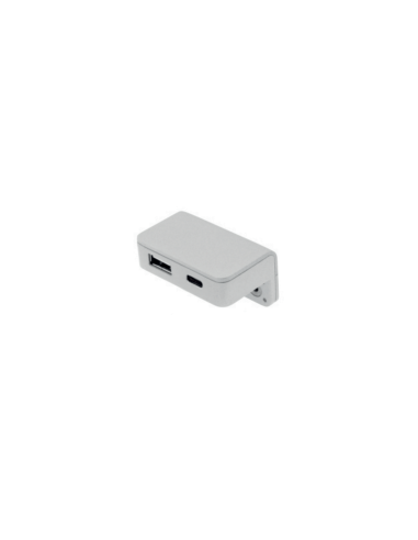 USB/T CHARGER A-C ALLUMINIO | Doppia presa USB da appoggio | Caricatore USB |
