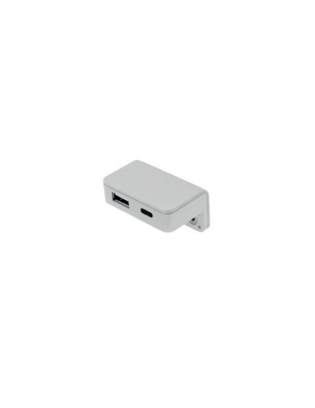 USB/T CHARGER A-C ALLUMINIO | Doppia presa USB da appoggio | Caricatore USB |