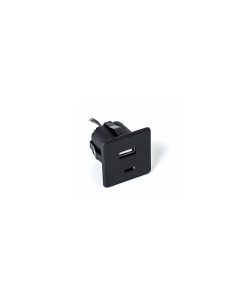 USB/S CHARGER A-C | Doppia presa USB/USBC ad incasso |  Colore: Nero | Caricatore USB | Voltaggio 12V