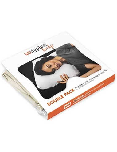 P17 x Dyplon | FEDERE per cuscino Dyplon Bridge | DOUBLE PACK (2 pezzi) | 100% cotone naturale non riciclato | Colore Beige |