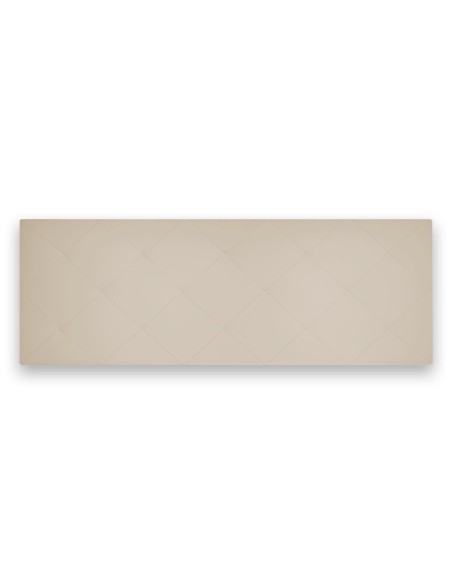 TESTIERA | Spalliera in Ecopelle | Colore Caramello | Cuciture Rombi | Dimensioni L.160 H.60 |