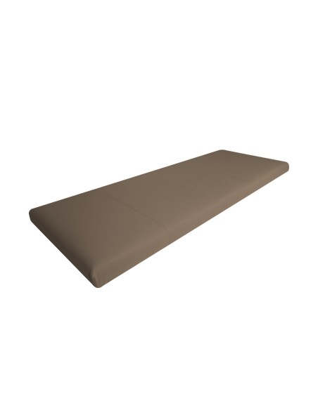 TESTIERA | Spalliera in Ecopelle | Colore Taupe | Cuciture Righe | Dimensioni L.180 H.80 |