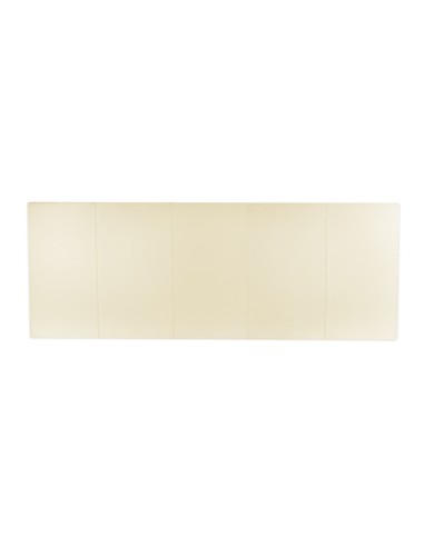 TESTIERA | Spalliera in Ecopelle | Colore Avorio | Cuciture Righe | Dimensioni L.160 H.60 |