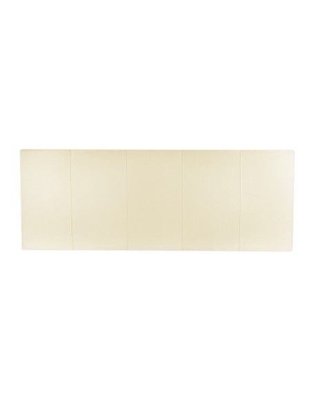 TESTIERA | Spalliera in Ecopelle | Colore Avorio | Cuciture Righe | Dimensioni L.160 H.60 |