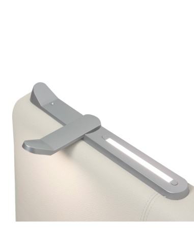 TESTIERA | Spalliera in Ecopelle con 2 Lampade a Led Touch | Colore Caramello | Cuciture Righe | Dimensioni L.160 H.60 |