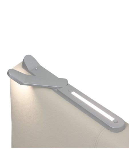 TESTIERA | Spalliera in Ecopelle con 2 Lampade a Led Touch | Colore Caramello | Cuciture Righe | Dimensioni L.160 H.60 |