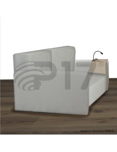 Tavolino WHISKY BRACCIOLO | Tavolino per bracciolo divano con lampada e wireless charger | 2