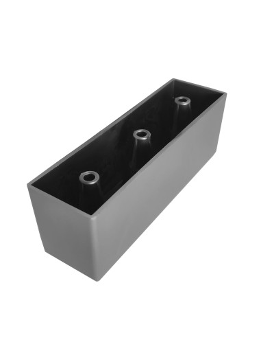 TRAPEZIO | SET da 4 Piedi e 16 viti | Satinato | H.5 L.15 | Piedini per divani-poltrone |