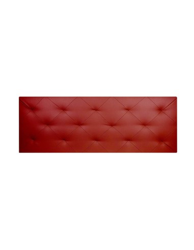 TESTIERA | Spalliera in Ecopelle | Colore Rosso | Cuciture Rombi | Dimensioni L.180 H.80