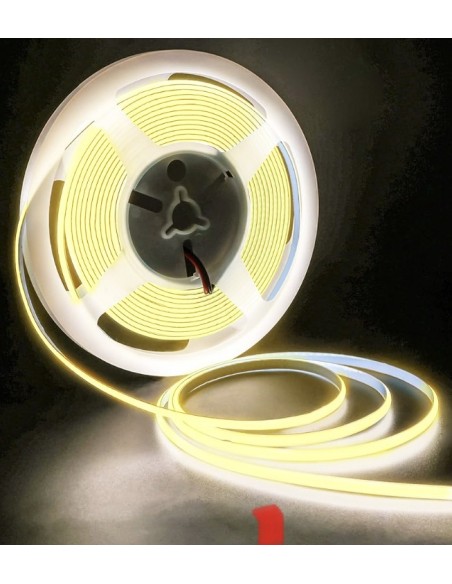 PROFILO FLEX COB | Profilo LED flessibile | Luce: Calda | Dimensioni: Lunghezza 5 m - Spessore 3 mm