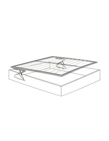ALZARETE GET-UP letto matrimoniale | Meccanismo sollevamento ORIZZONTALE Letto Contenitore | KIT COMPLETO |
