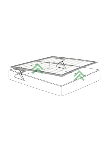 ALZARETE GET-UP letto matrimoniale | Meccanismo sollevamento ORIZZONTALE Letto Contenitore | KIT COMPLETO |