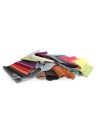 MIX | SET 2 kg Ritagli di Finta Pelle e Tessuti | Colori Misti | Dimensioni Miste