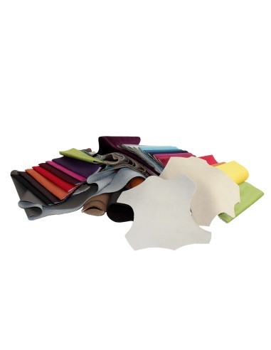 MIX | SET 2 kg Ritagli di Finta Pelle e Tessuti | Colori Misti | Dimensioni Miste