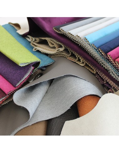 MIX | SET 2 kg Ritagli di Finta Pelle e Tessuti | Colori Misti | Dimensioni Miste