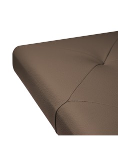 TESTIERA | Spalliera in Ecopelle | Colore Taupe | Cuciture Rombi | Dimensioni L.180 H.80 2