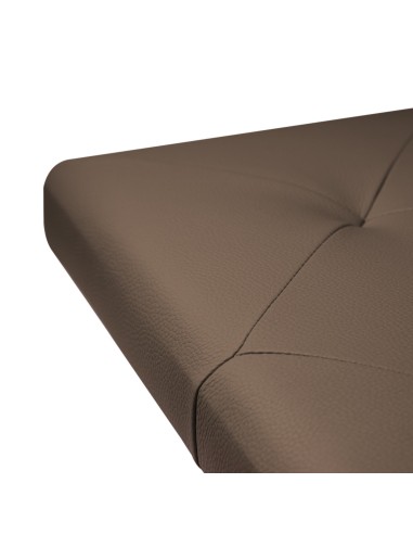 TESTIERA | Spalliera in Ecopelle | Colore Taupe | Cuciture Rombi | Dimensioni L.180 H.80 |