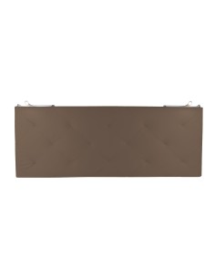 TESTIERA | Spalliera in Ecopelle con 2 Lampade a Led Touch | Colore Taupe | Cuciture Rombi | Dimensioni L.180 H.80 2