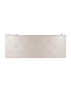 TESTIERA | Spalliera in Ecopelle con 2 Lampade a Led Touch | Colore Ice | Cuciture Rombi | Dimensioni L.160 H.60 | 2