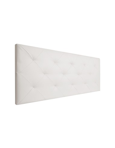 TESTIERA | Spalliera in Ecopelle | Colore Ice | Cuciture Rombi | Dimensioni L.160 H.60 |