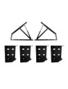 KIT ALZARETE letto MATRIMONIALE + ANGOLARI per rete 13x11 cm | KIT COMPLETO: 2 Trapezi + 2 Pistoni + 4 Clips+ Viti di montagg...