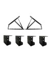 KIT ALZARETE letto MATRIMONIALE + ANGOLARI per rete 10x10 cm | KIT COMPLETO: 2 Trapezi + 2 Pistoni + 4 Clips+ Viti di montagg...