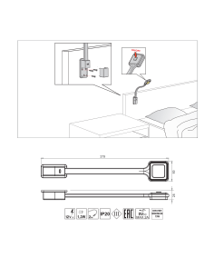 FLEXI-2Q USBC BLACK  | Lampada LED Flessibile con attacco USBC | 2