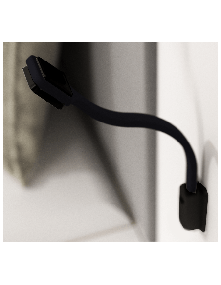 FLEXI-2Q USBC BLACK | Lampada LED Flessibile con attacco USBC | Lampada: Nera | Luce: Naturale | Voltaggio: 12V