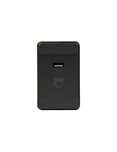 USB SWITCH BLACK | Light switch with USB port | Voltage 12V