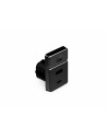DOUBLE USB SWITCH NERO | Interruttore luci con doppia presa USB/USBC ad incasso | Voltaggio 12V