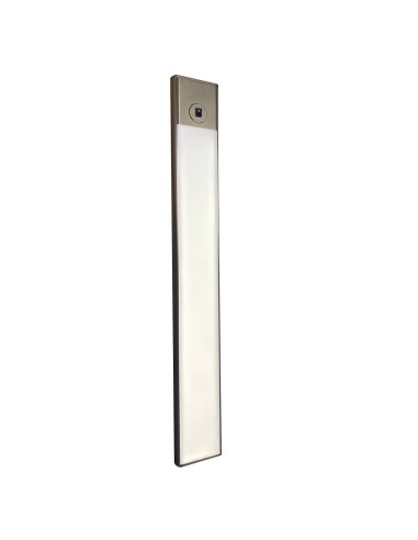 LUMI | Lampada LED Magnetica + Sensore di Movimento | Ricaricabile MICRO USBC | Alluminio | Lunghezza 30 cm