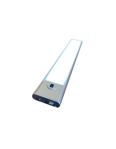 LUMI ALLUMINIO | Lampada LED Magnetica con Sensore di Movimento | Ricaricabile MICRO USBC |
