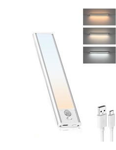 BOSTON 2 ALLUMINIO | Lampada LED Magnetica con Sensore PIR | Ricaricabile MICRO USB |