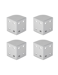 ANGOLARE BASSO LETTO | SET da 4pz | Poggiarete Letto | Grigio | 10 X 10 cm